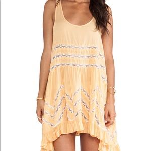 Free people Voile and Lace Trapeze Slip